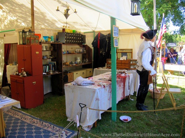 Demonstration of old time surgery...any volunteers from the audience?!