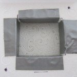 Hole for the display, with the classy addition of some duct tape to keep the styrofoam from shedding.